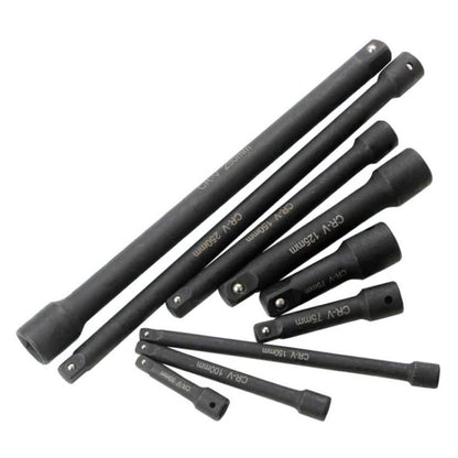 Extension Bar 9 Piece Set, 1/4, 3/8, 1/2" Drive - South East Clearance Centre