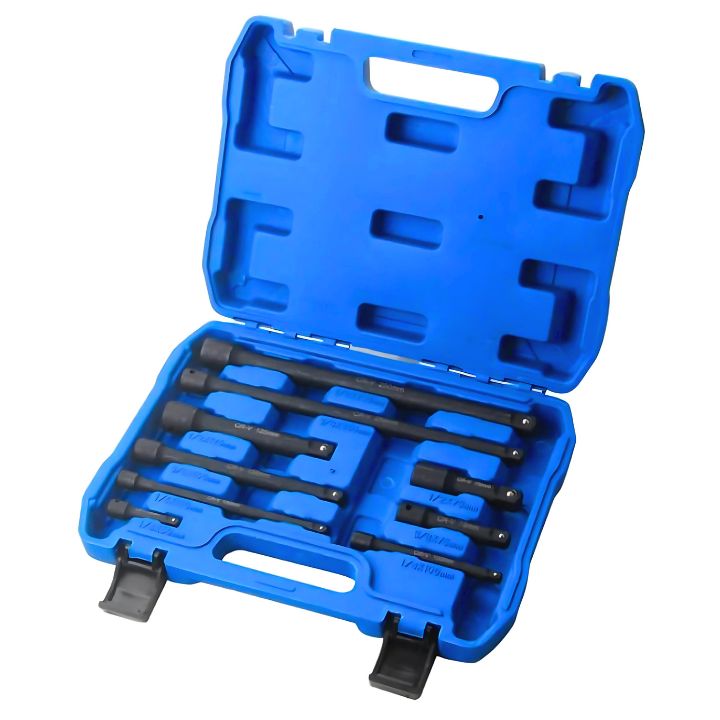 Extension Bar 9 Piece Set, 1/4, 3/8, 1/2" Drive