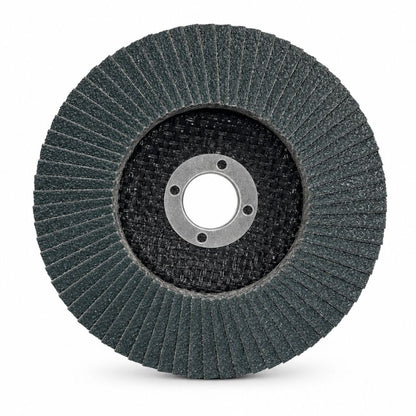 Flexovit Mega-Line Blue Zirconia Flap Disc 100 x 16mm 120 Grit (Very Fine)