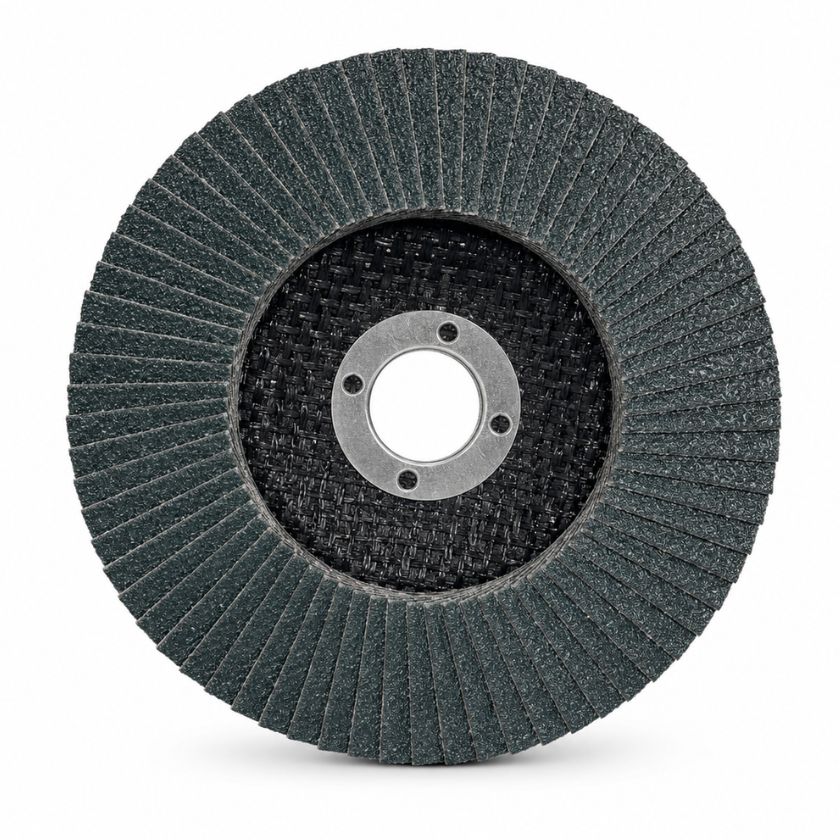 Flexovit Mega-Line Blue Zirconia Flap Disc 100 x 16mm 120 Grit (Very Fine)