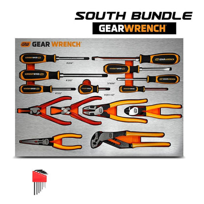 GEARWRENCH 83993STH 14pce Screwdrivers & Pliers Set in EVA Tray with allen key - South East Clearance Centre
