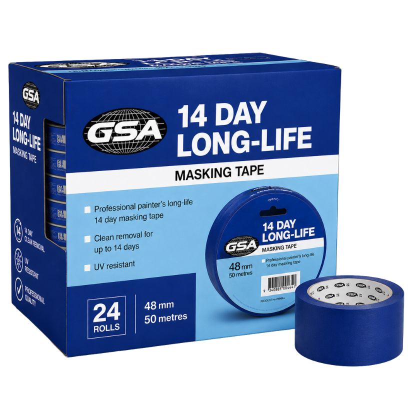 GSA Long Life 14 Day Blue Masking Tape - Carton