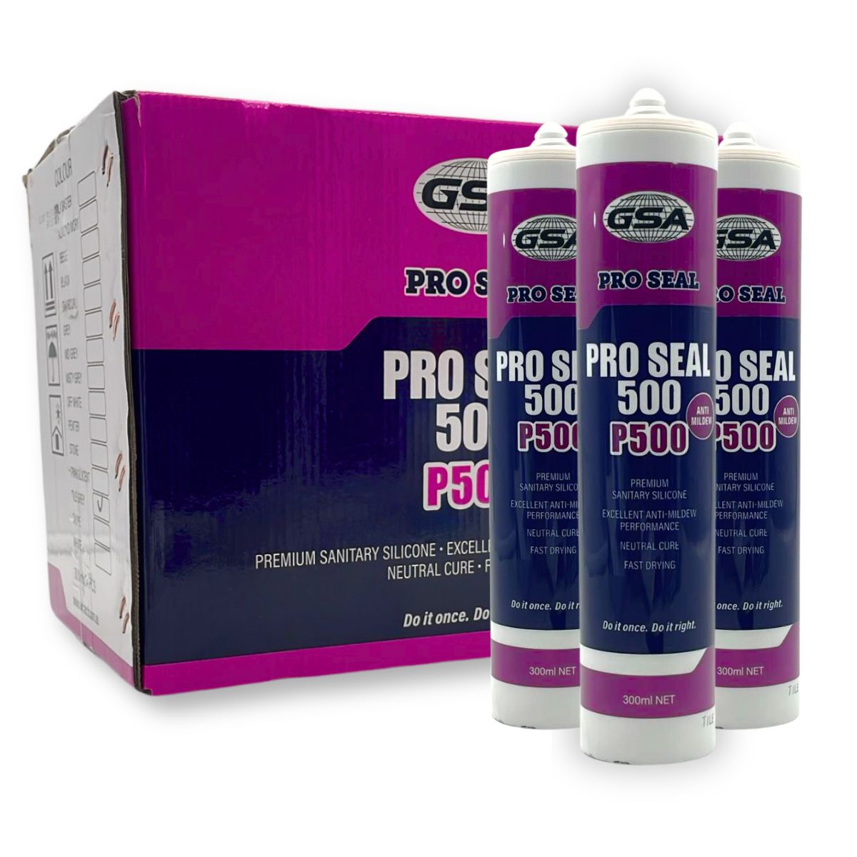 GSA PROSEAL 500 | WHITE/LIGHT GREY (24 CARTRIDGES) - South East Clearance Centre