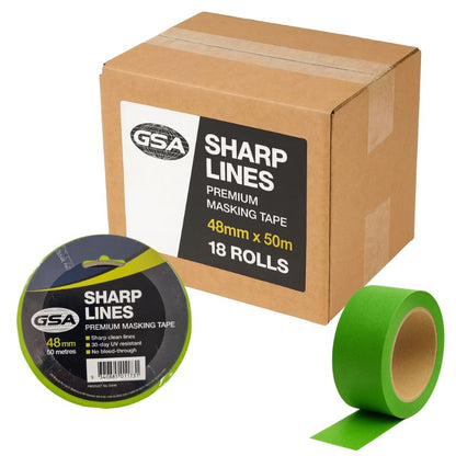 GSA Sharp Lines 30-Day Masking Tape - 50 Metres