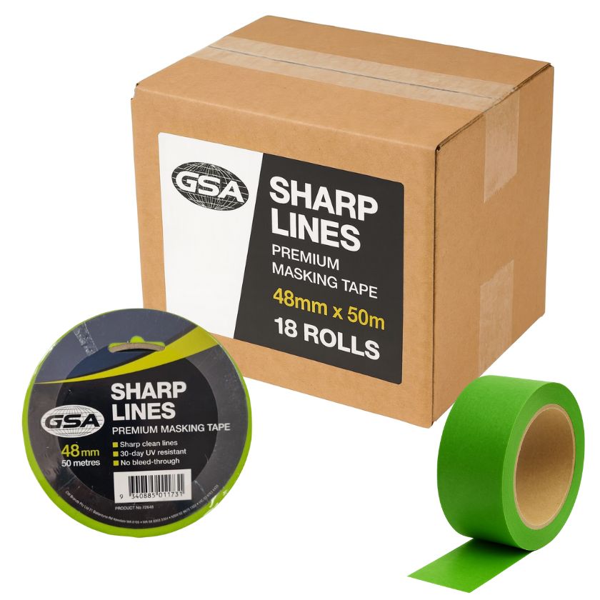 GSA Sharp Lines 30-Day Masking Tape - 50 Metres