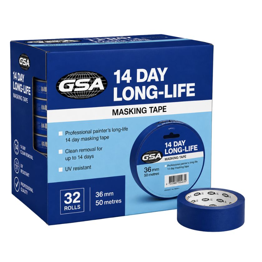 GSA Long Life 14 Day Blue Masking Tape - Carton