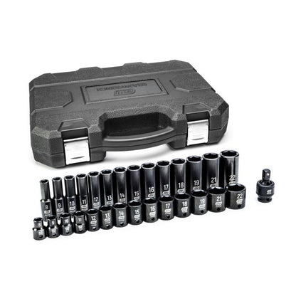 GEARWRENCH 84925N 29pce 3/8" Drive 6 Point Standard & Deep Impact Metric Socket Set - South East Clearance Centre