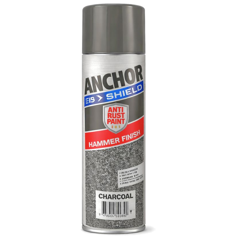 ANCHOR 60100 HAMMER FINISH Spray Paint - CHARCOAL 400GM - South East Clearance Centre