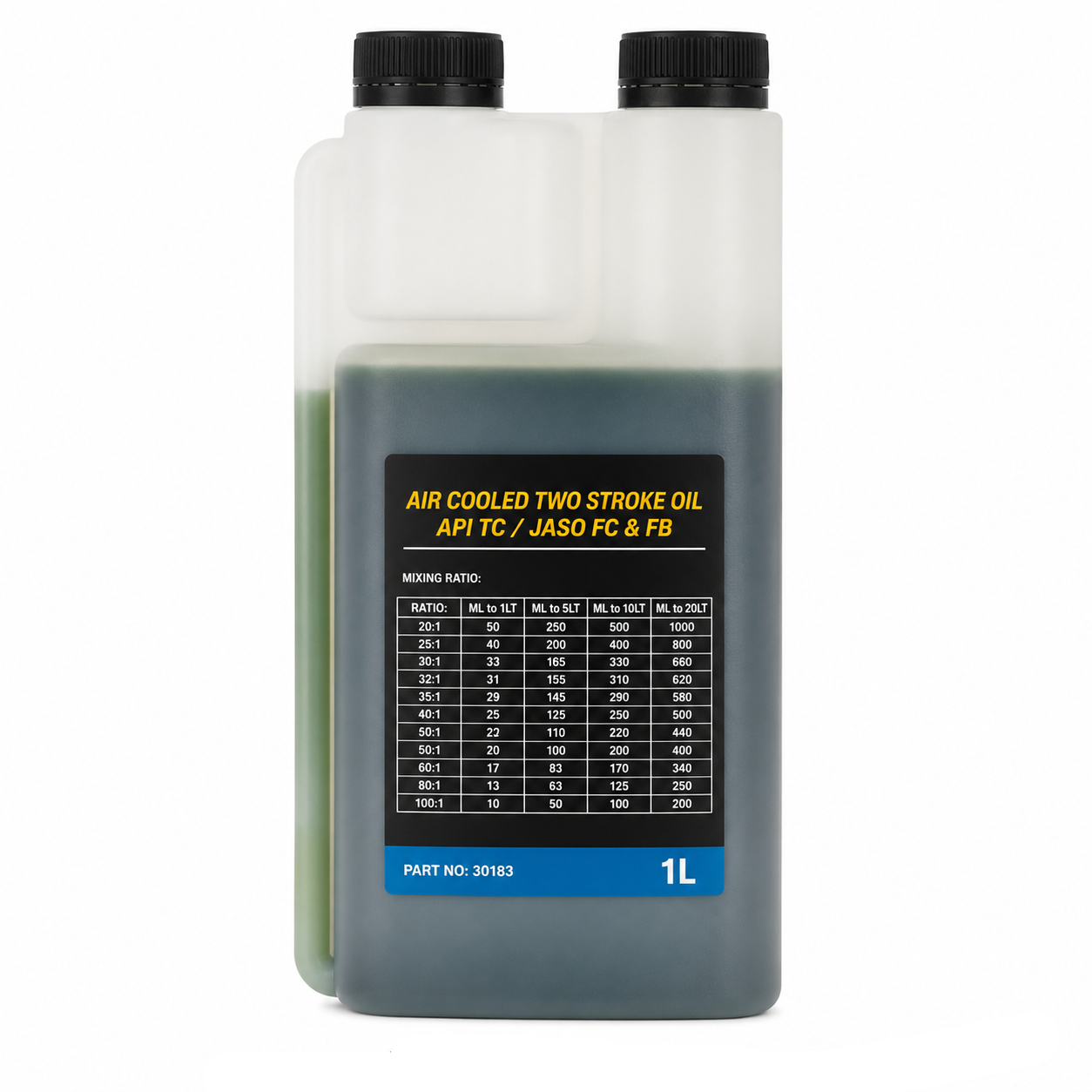 Gulf Western 30183 Air Cooled 2T Two Stroke Oil 1L (Box of 8x 1 Litre Bottles)