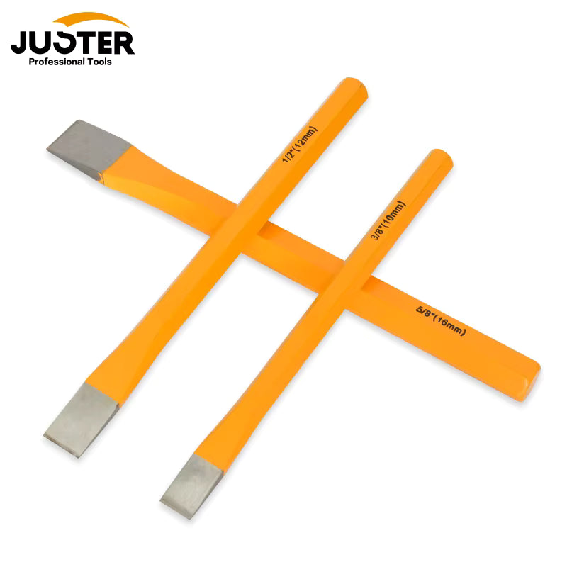 3pce Masonry Chisel Set - 10mm,12mm,16mm Stonecutter's Chisel Set