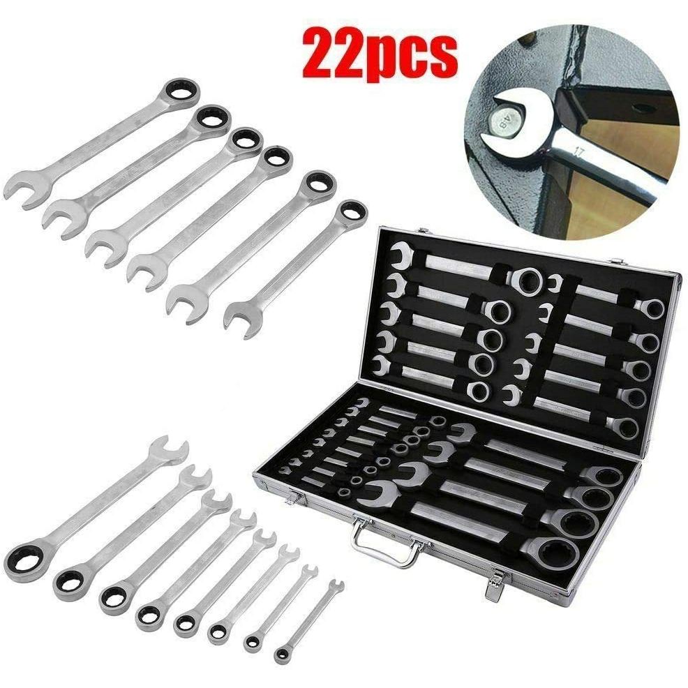 Ratchet Combination Wrench Set | 6-32 mm | 22 pcs.