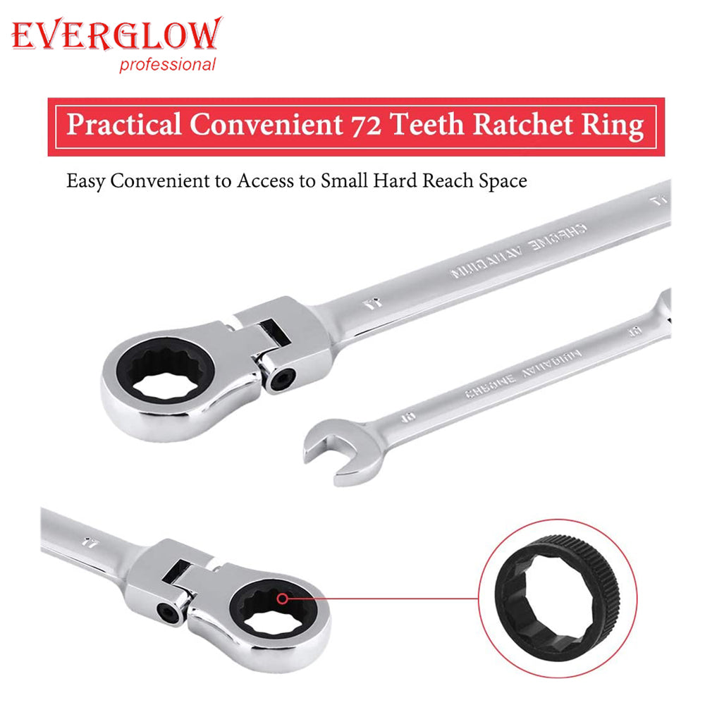 Ratchet Combination Wrench Set | 6-32 mm | 22 pcs.