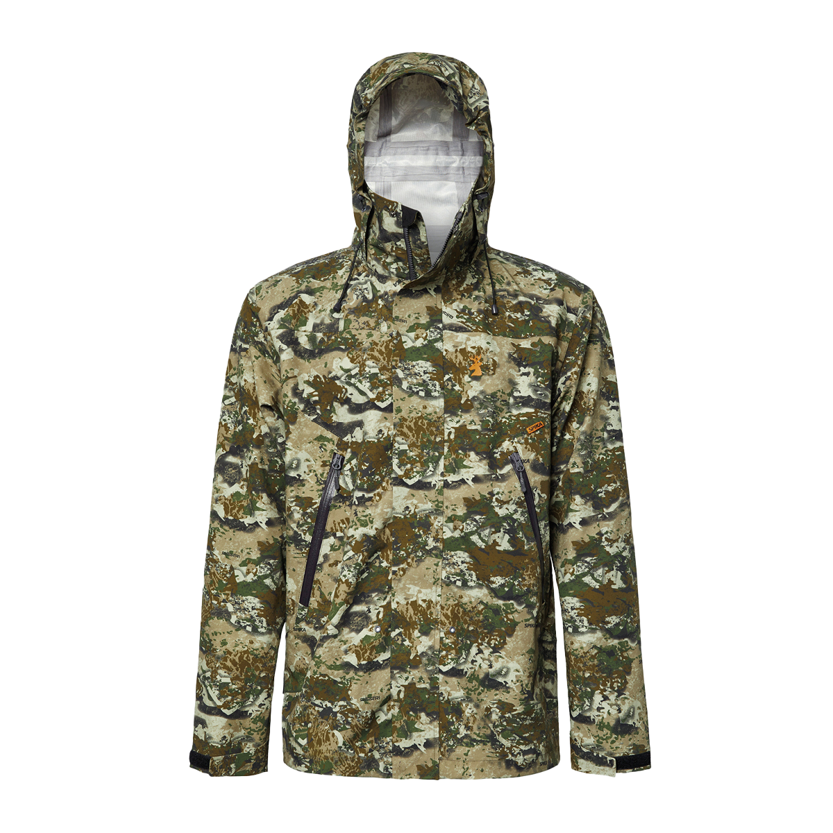 Spika Frontier Jacket Mens Biarri Camo Waterproof Hunting Jacket