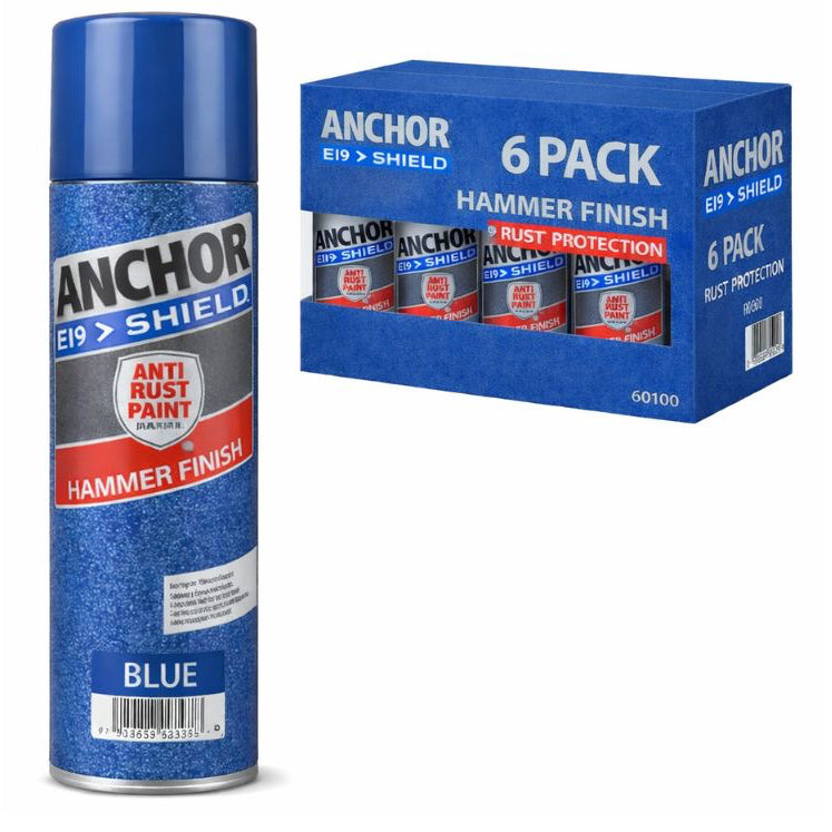 ANCHOR HAMMER FINISH Spray Paint - Hammered Blue - South East Clearance Centre