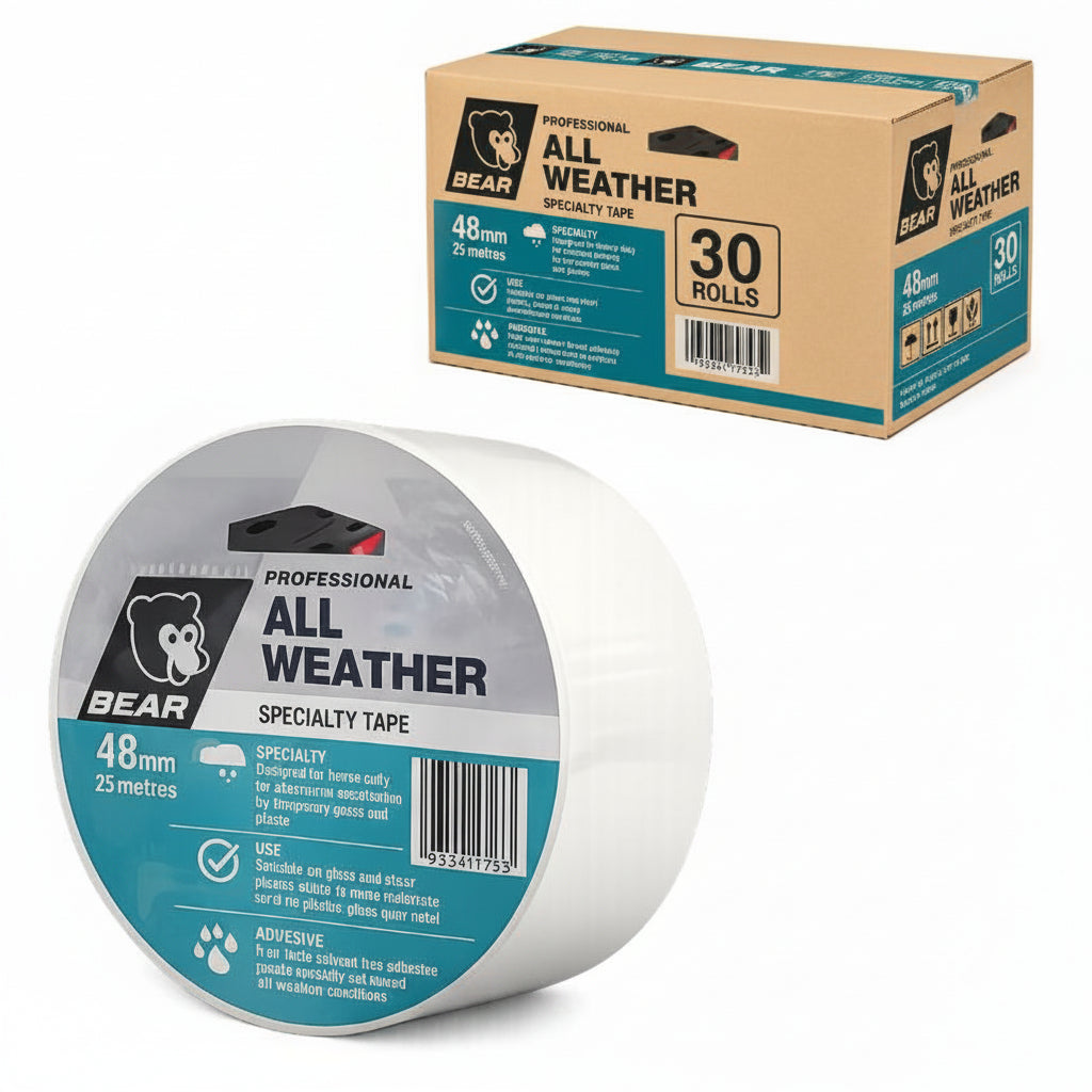 Bear All Weather Specialty Tape 48mm x 25m (30 Rolls) - South East Clearance Centre
