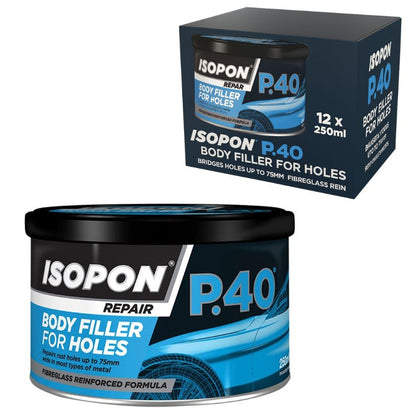 U-POL P40/S P.40 Auto Body Filler for Holes – 250 ml (UPOP40S) - South East Clearance Centre