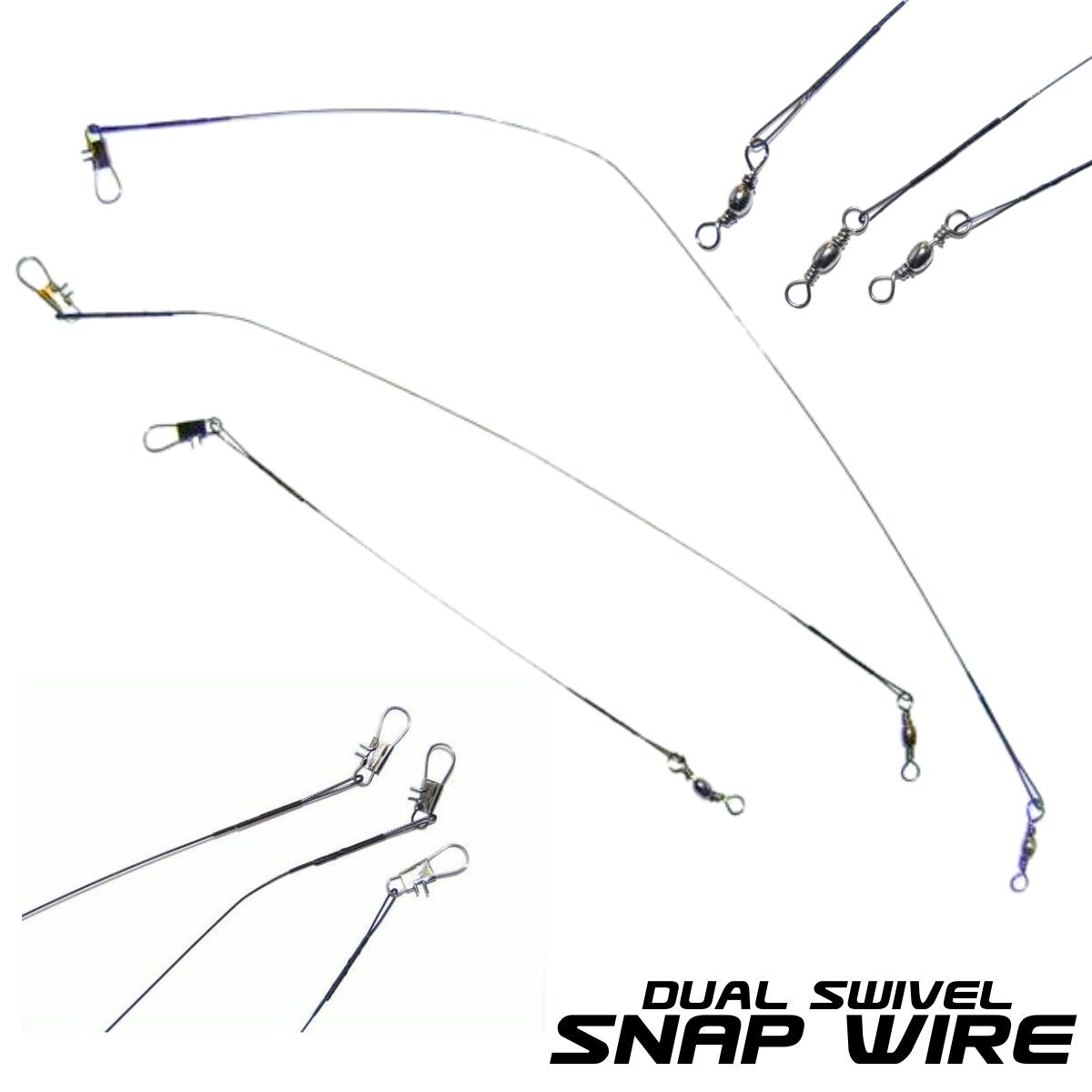 Kamikaze - Dual Swivel Snap Wire Mixed Sizes | 72 Pieces - South East Clearance Centre