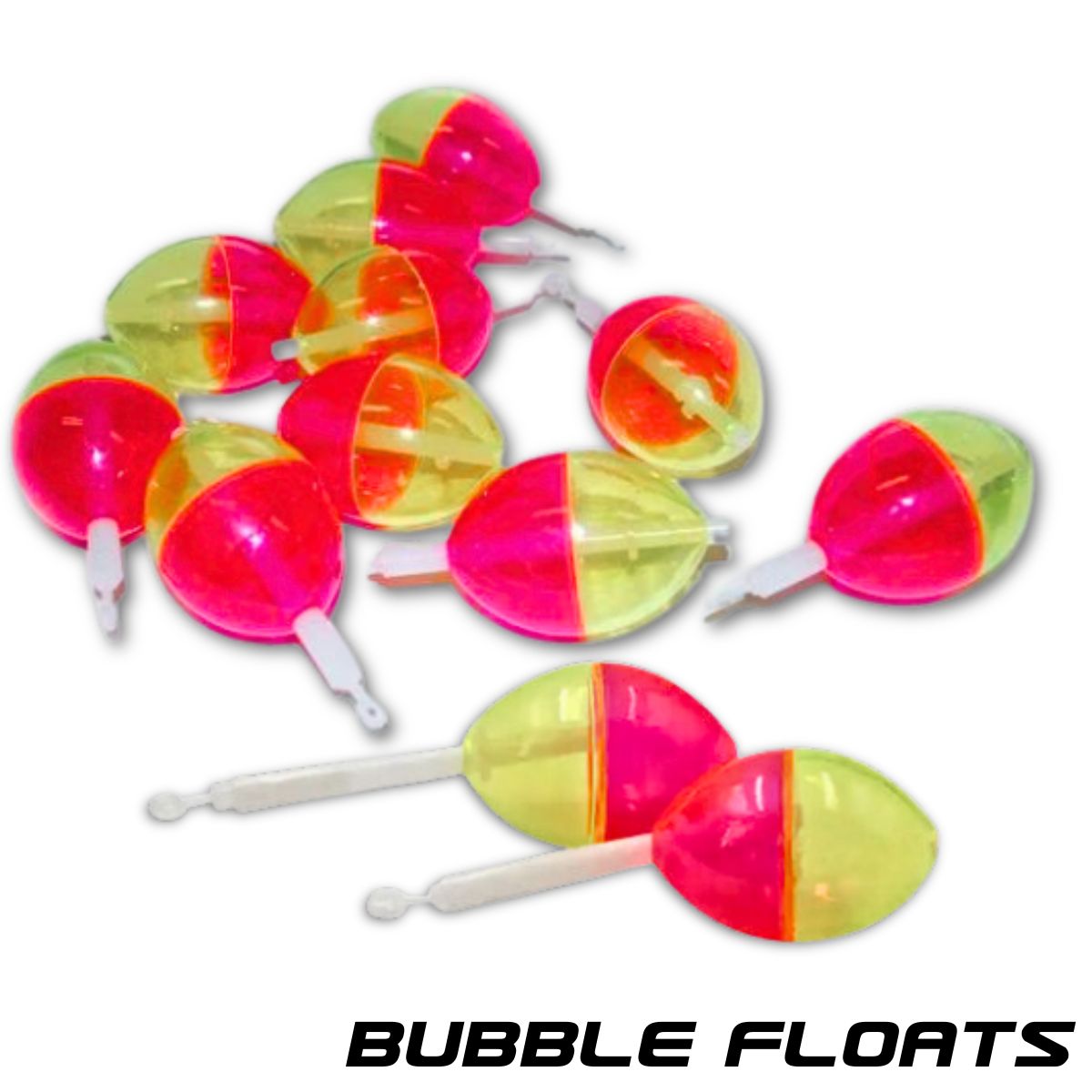 Kamikaze - Two Tone Bubble Floats-(Pack of 10) Small - South East Clearance Centre