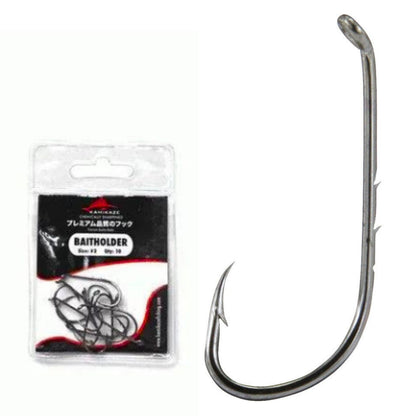 Kamikaze Baitholder Hook #2 10 Pack - South East Clearance Centre