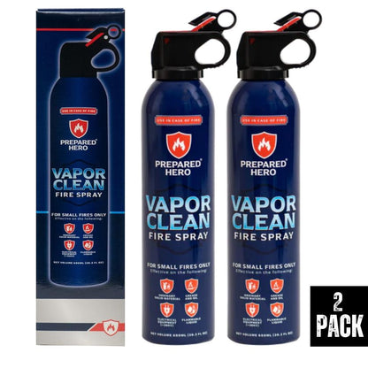 (2 Pack) Vapor Clean Fire Spray – Portable Fire Extinguishers for Home, Car & Kitchen - South East Clearance Centre