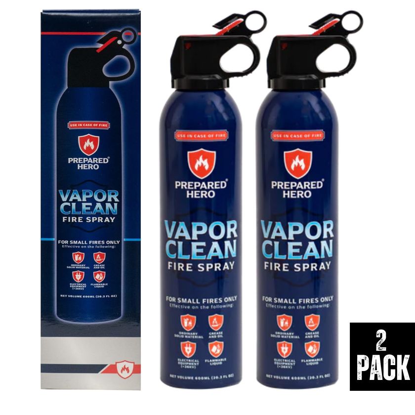 (2 Pack) Vapor Clean Fire Spray – Portable Fire Extinguishers for Home, Car & Kitchen - South East Clearance Centre