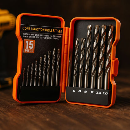 15 Piece Construction Concrete Masonry Drill Bit Set - South East Clearance Centre