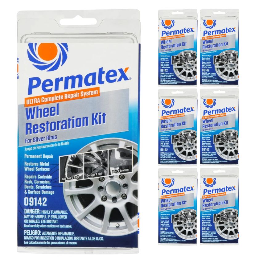 Permatex Wheel Restoration Kit – Silver (6 Pack) - South East Clearance Centre