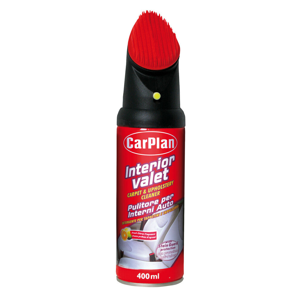 CARPLAN INTERIOR VALET - WITH BRUSH 400ML - South East Clearance Centre