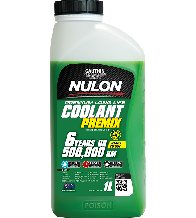 Nulon Green Premium Long Life Coolant Premix (LLTU) - 1 Litre - South East Clearance Centre