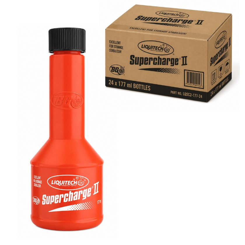 Liquitech Supercharge II Fuel Treatment 177ml – Fuel Stabiliser Additive (Box of 24) - South East Clearance Centre