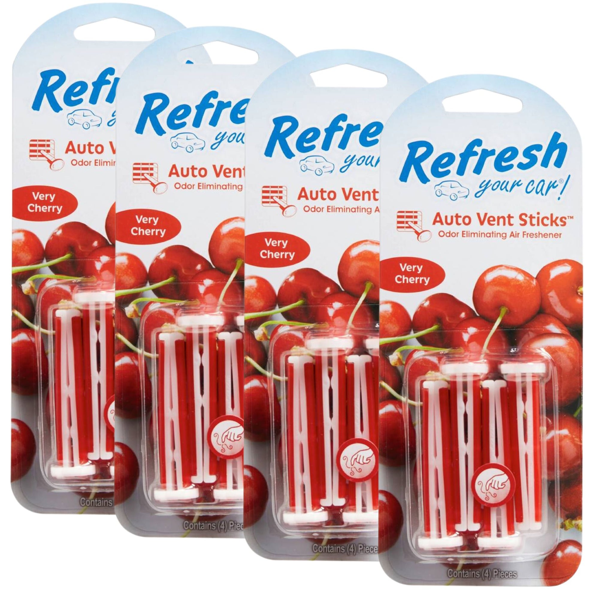 Refresh Your Car Vent Stick Very Cherry 6 Pack - South East Clearance Centre