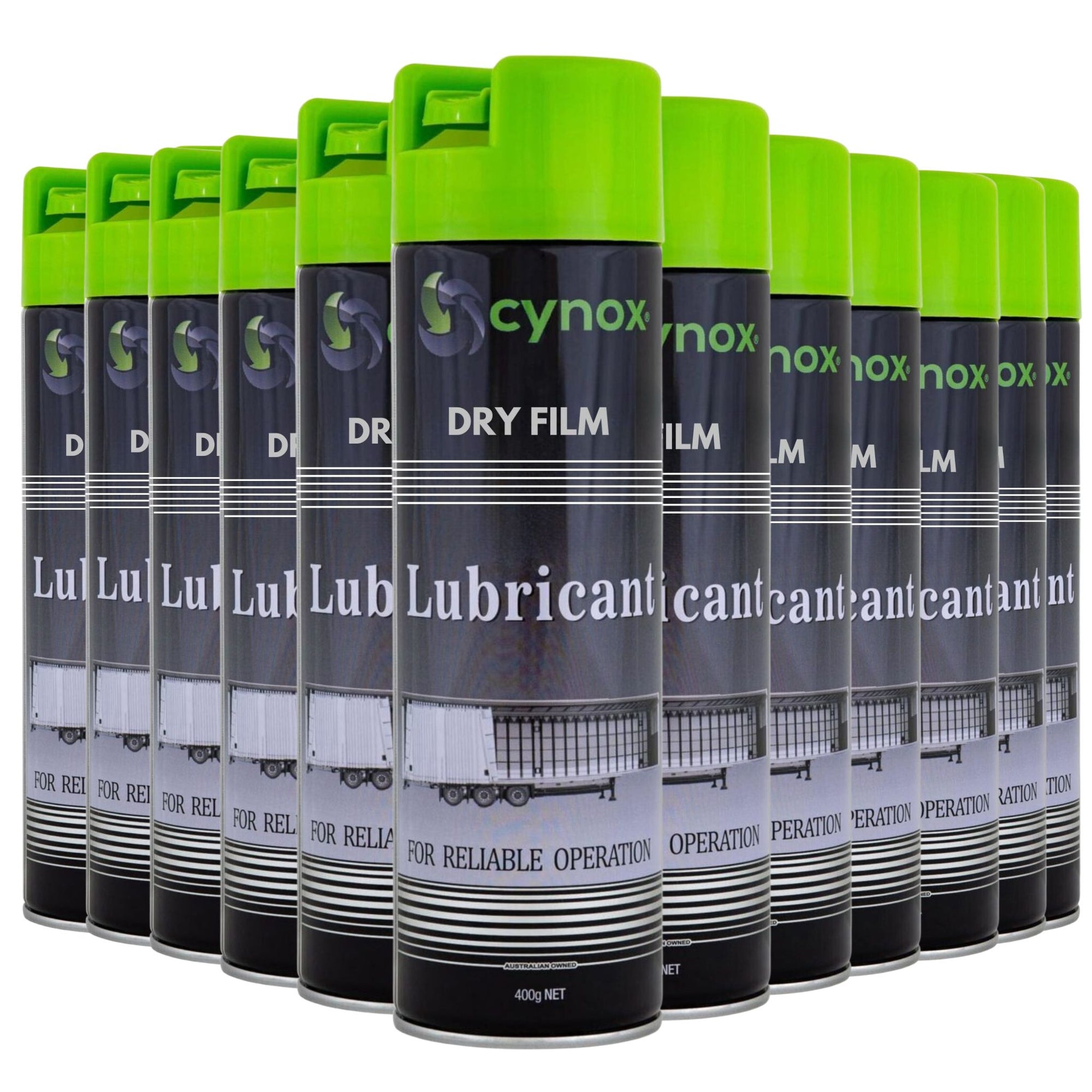12 Cans Cynox Dry Film Lubricant 400g - South East Clearance Centre