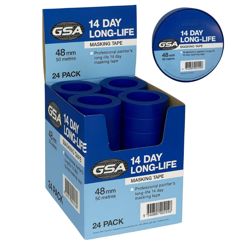 (Box pack) GSA 14 Day Blue Long Life Blue Masking Tape - South East Clearance Centre