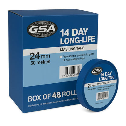 (Box pack) GSA 14 Day Blue Long Life Blue Masking Tape - South East Clearance Centre