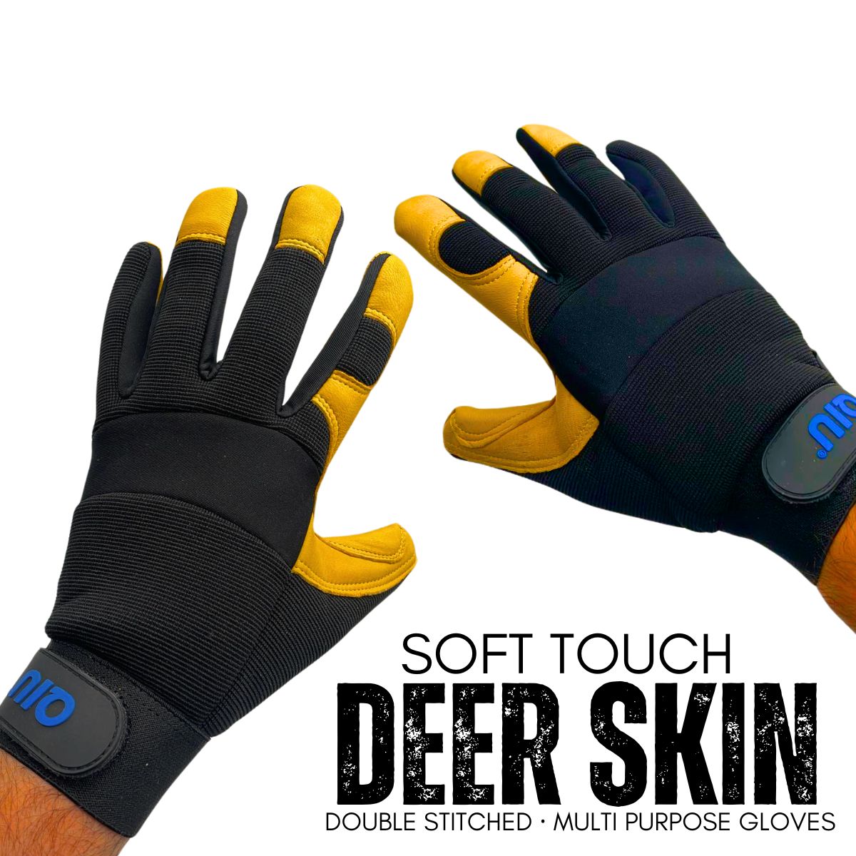 Handy Works Multi Purpose Flexible Gloves made from Deer Skin - South East Clearance Centre