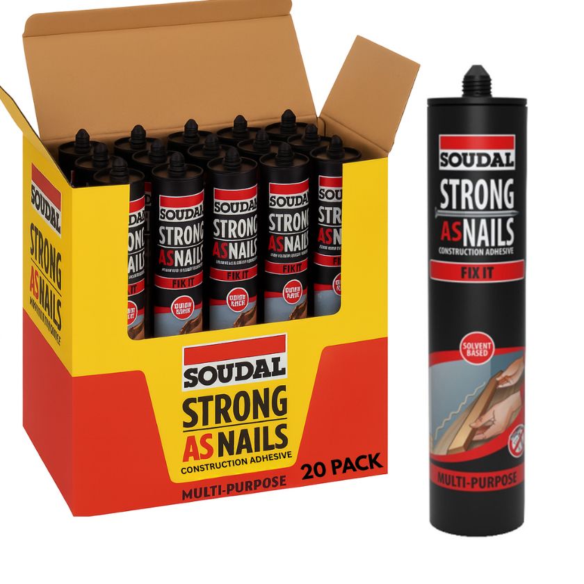 Soudal Strong As Nails Fix It Construction Adhesive 350g Beige - Box of 20