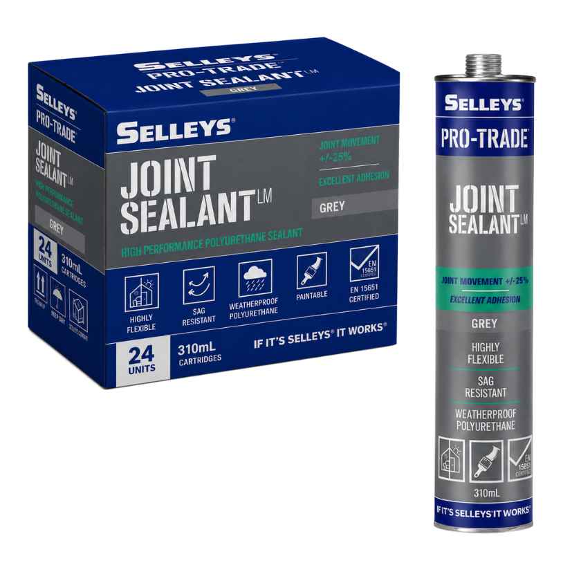 Selleys Pro-Trade Joint Polyurethane Sealant LM Grey 310ml (Box of 24) - Grey