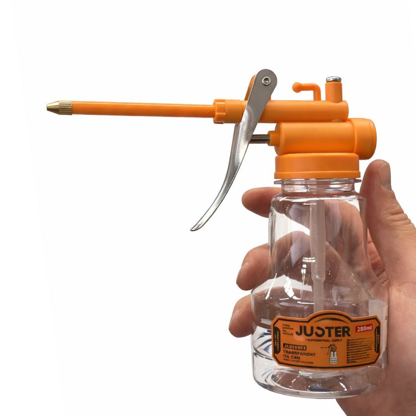 280ml Transparent Oil Can – Precision Oiler with Long Spout for Automotive & Machinery - South East Clearance Centre