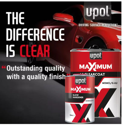 Upol Maximum 4:1 Clearcoat Kit - with Slow Hardener
