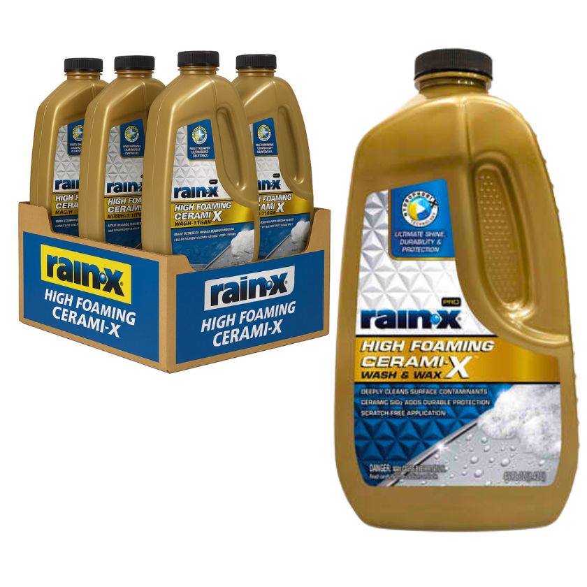 (4 Pack) Rain-X Pro High Foaming Cerami-X Wash & Wax 1.42L