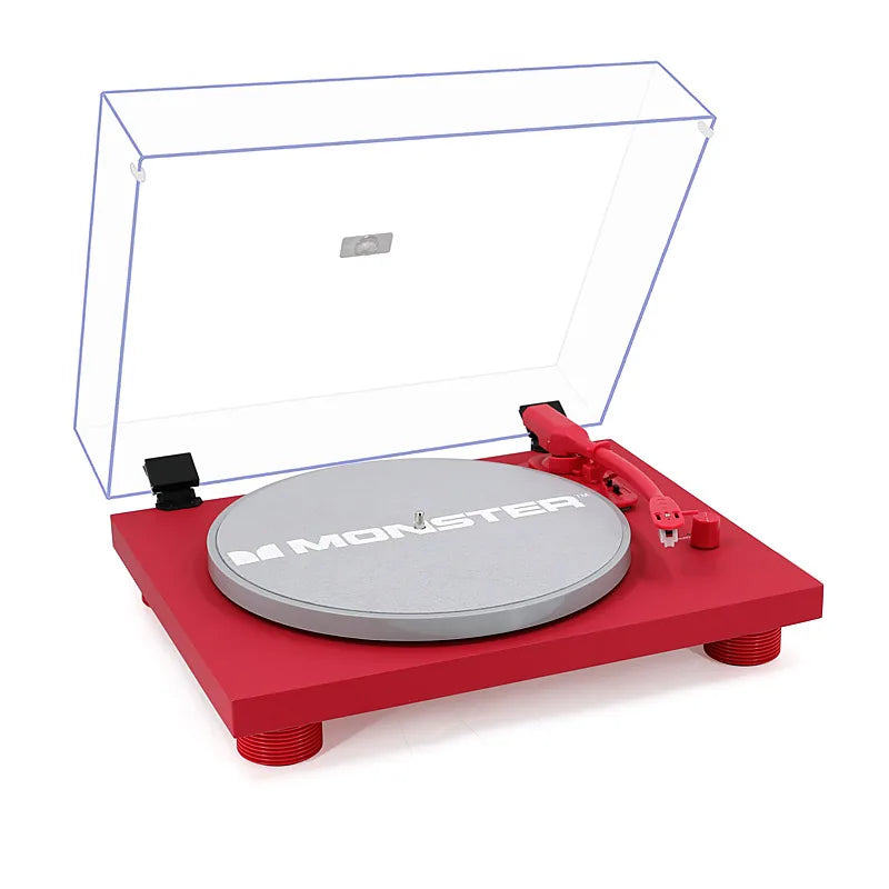 Monster Vinyl Turntable - Red (MT-TT249R)