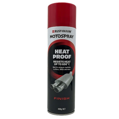 Rust-Oleum HP3007 Motospray Heat Proof Spray Paint upto 650° - Matt Red (12 Cans) - South East Clearance Centre