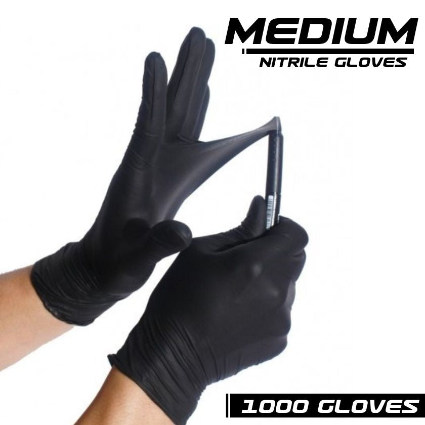 BOX PACK - Black Nitrile Gloves - 1000 Pack - South East Clearance Centre