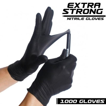 BOX PACK - Black Nitrile Gloves - 1000 Pack - South East Clearance Centre
