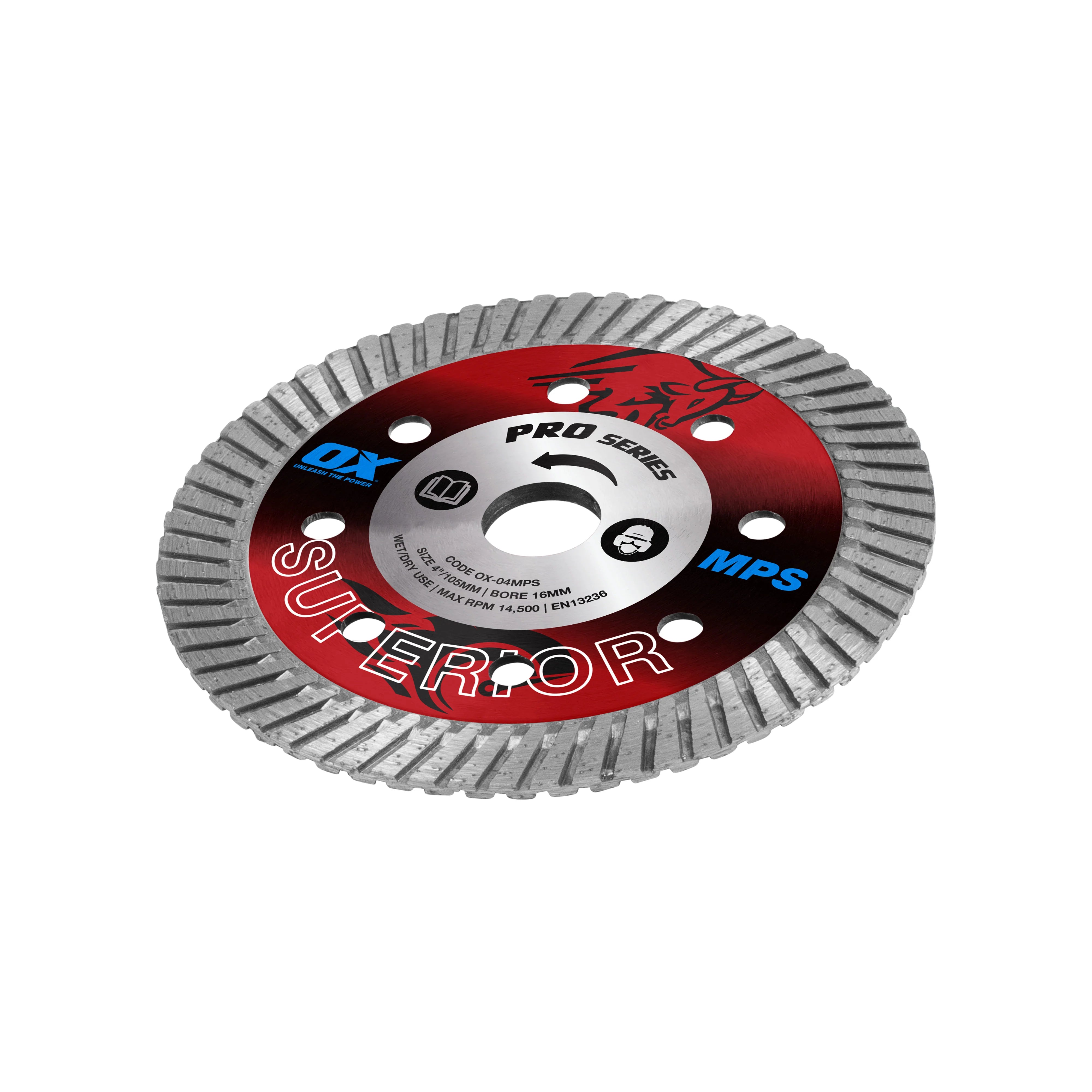 OX Tools - Pro Superior Turbo Blade 105mm - Multi-Purpose | OX-04MPS - South East Clearance Centre