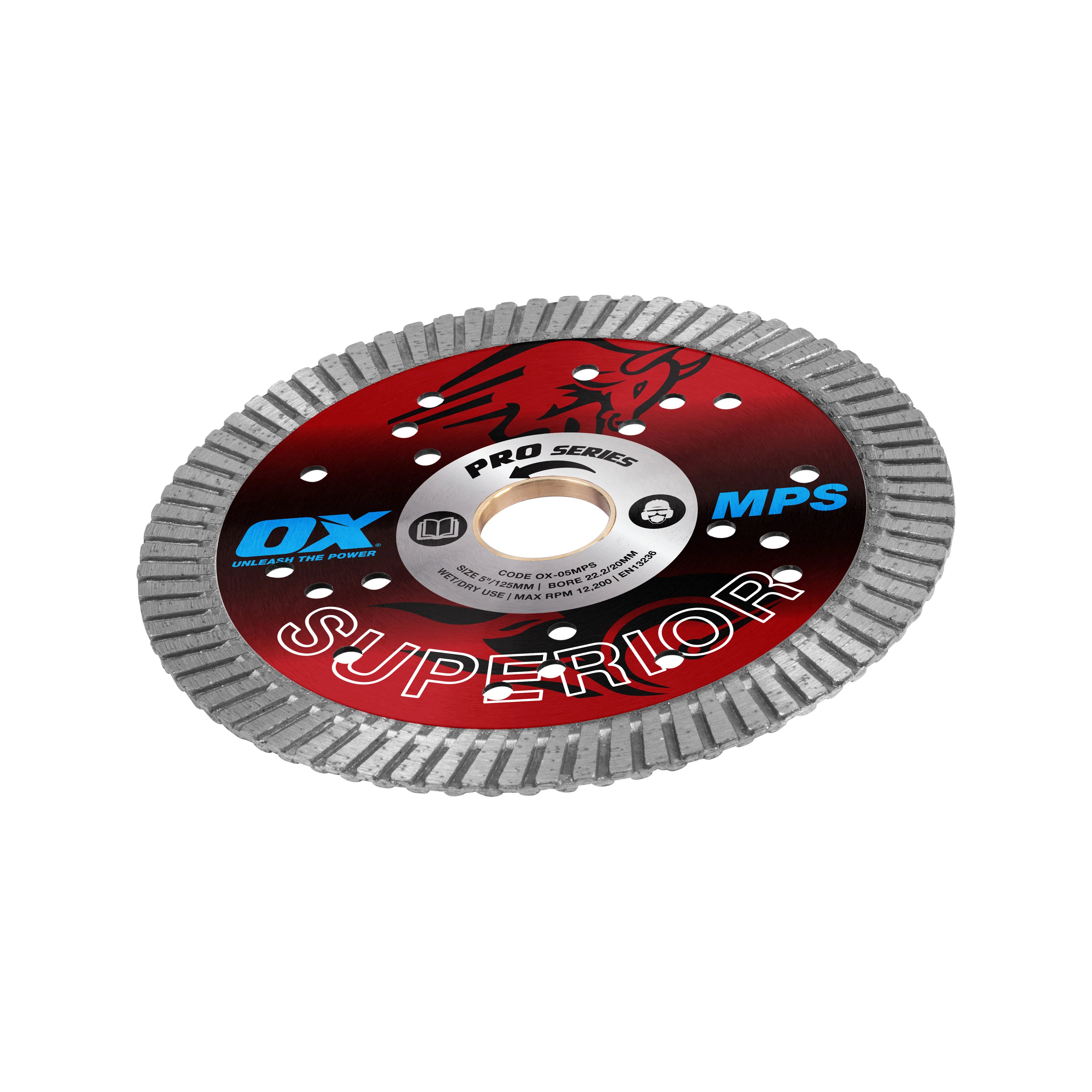 OX Tools - Pro Superior Turbo Blade 125mm - Multi-Purpose | OX-05MPS - South East Clearance Centre