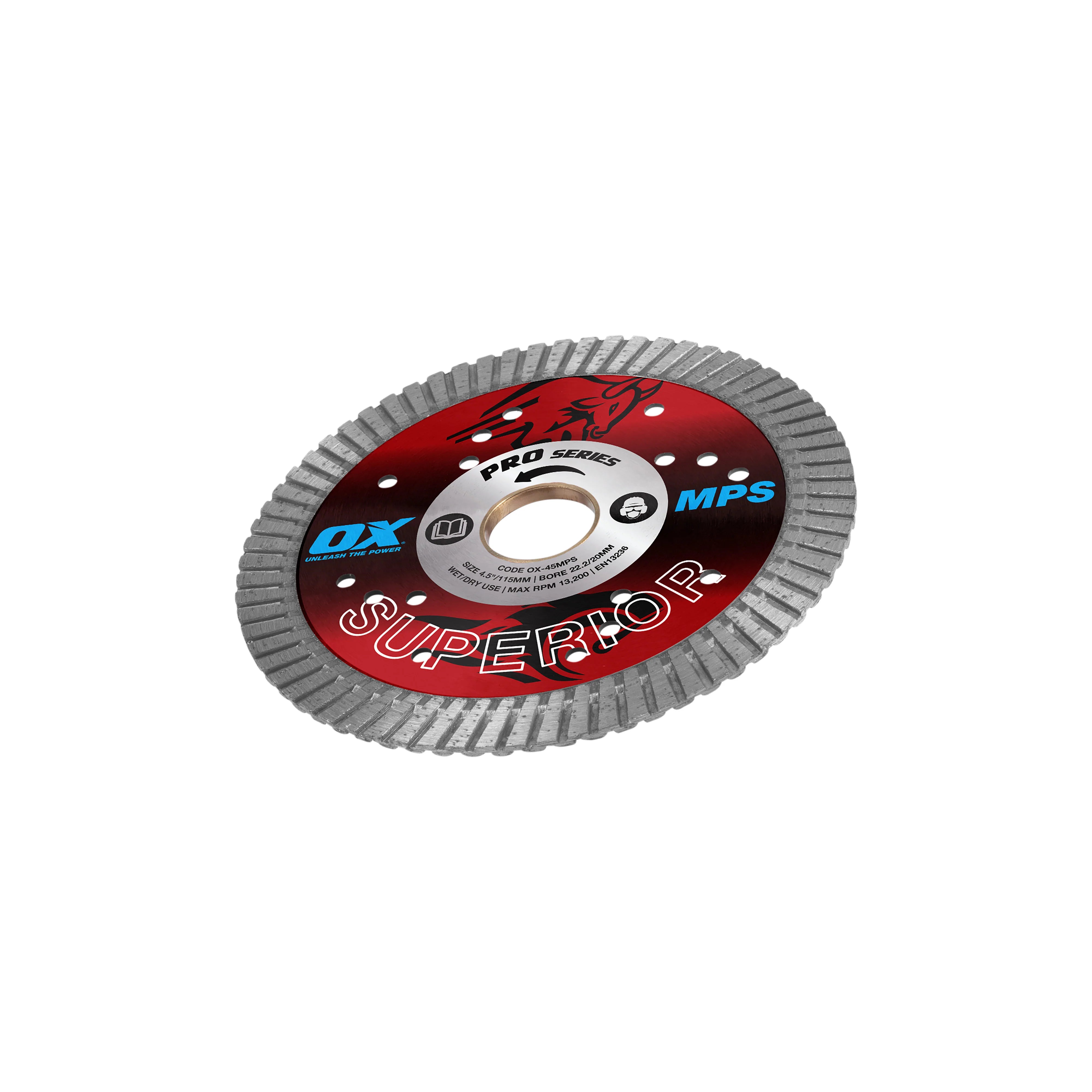 OX Tools - Professional MPS 4.5" Turbo Diamond Blade | OX-45MPS