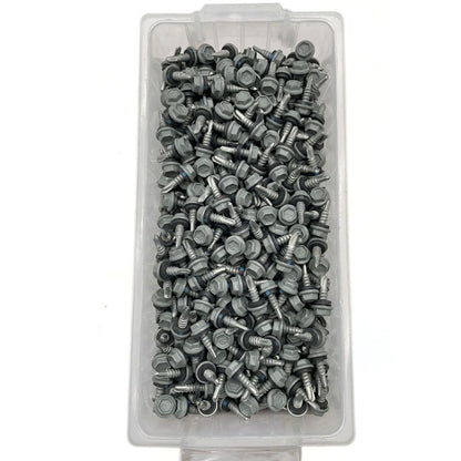 Otter 10-16 x 16mm Hex Head SDS Metal Screws with Seal Coarse Thread, Colorbond Class 4, Tub - 1000 Pack (WINDSPRAY) - South East Clearance Centre