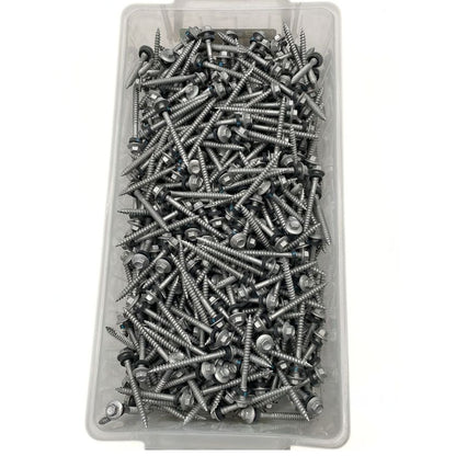 Otter 12-11 x 65mm Hex Head Type 17 Timber Screws with Seal | Class 4 Galvanised | 500 Pack