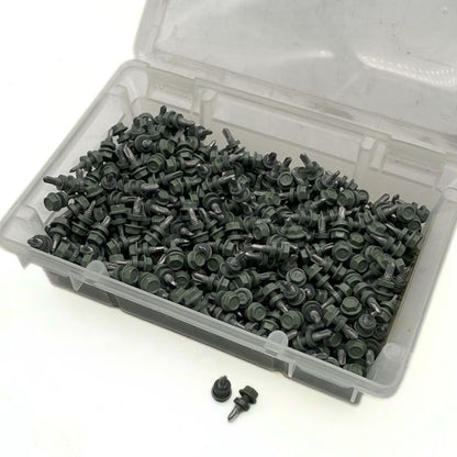Otter Steel Pale Eucalypt, Roofing & Cladding Metal Screws 10g x 16mm (500 Pack) - South East Clearance Centre